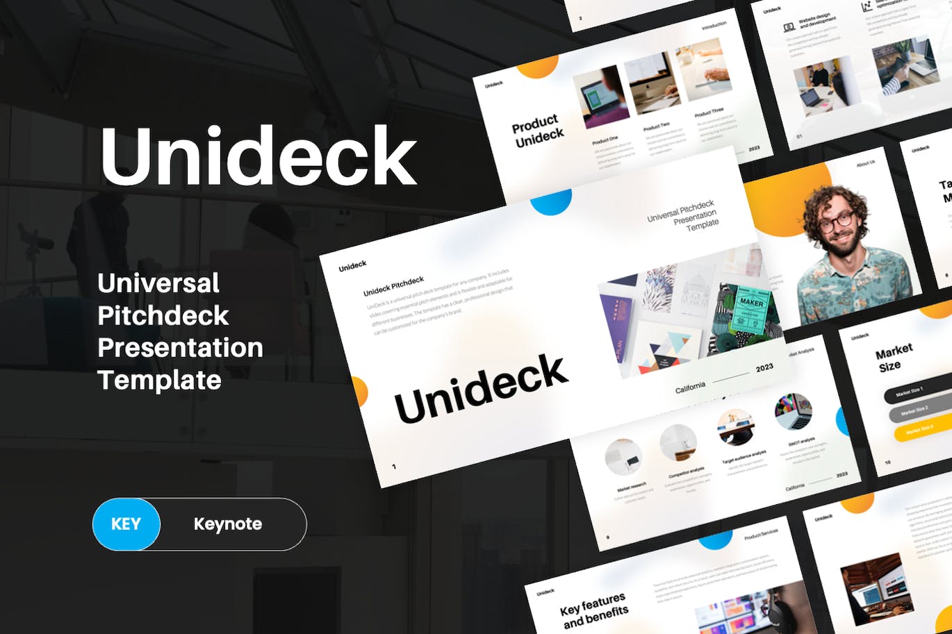 多功能通用演示Keynote创意模板 Unideck – Universal Pitchdeck Keynote Template