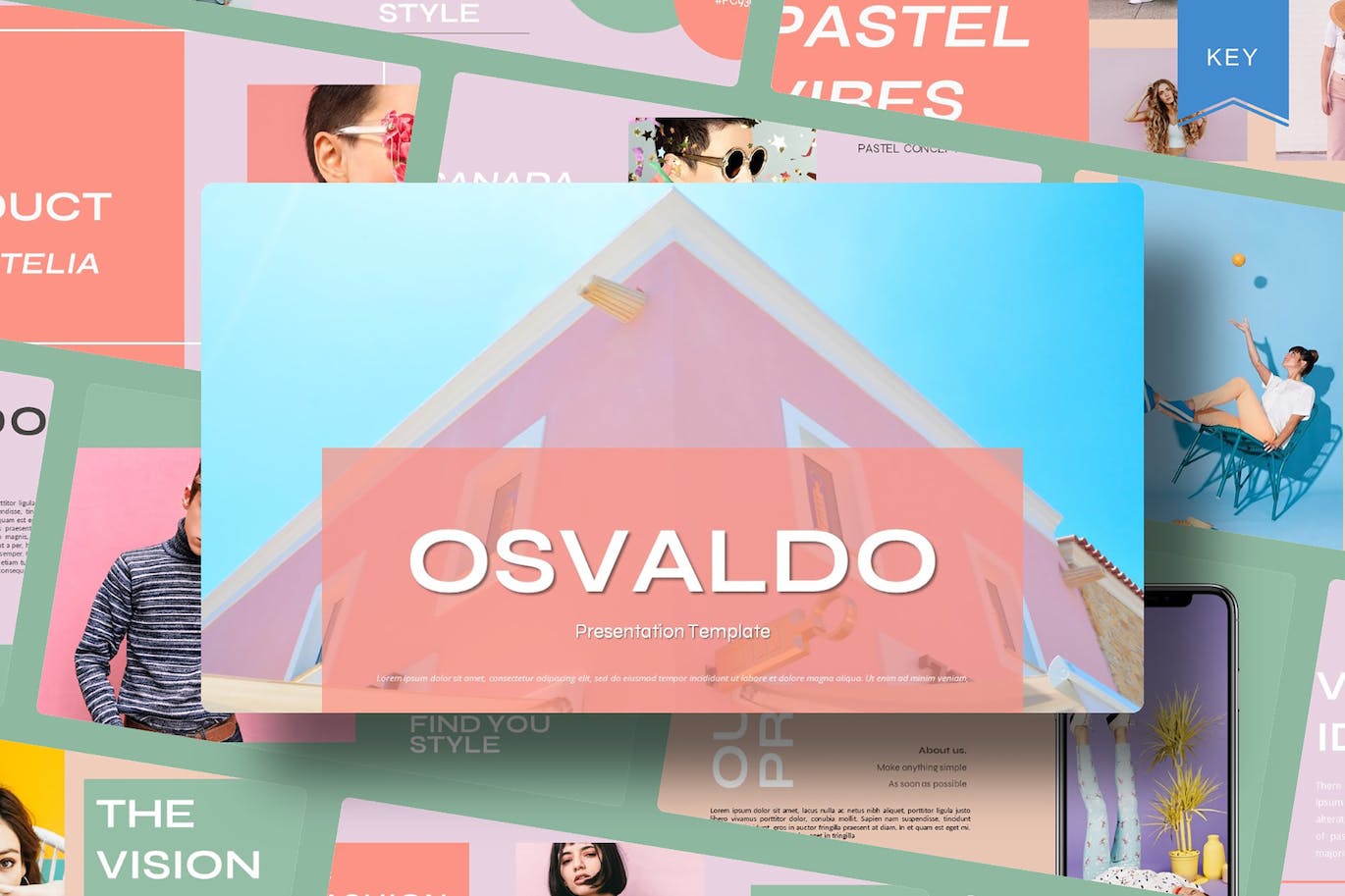 设计师作品集演示Keynote模板 Osvaldo Keynote Template