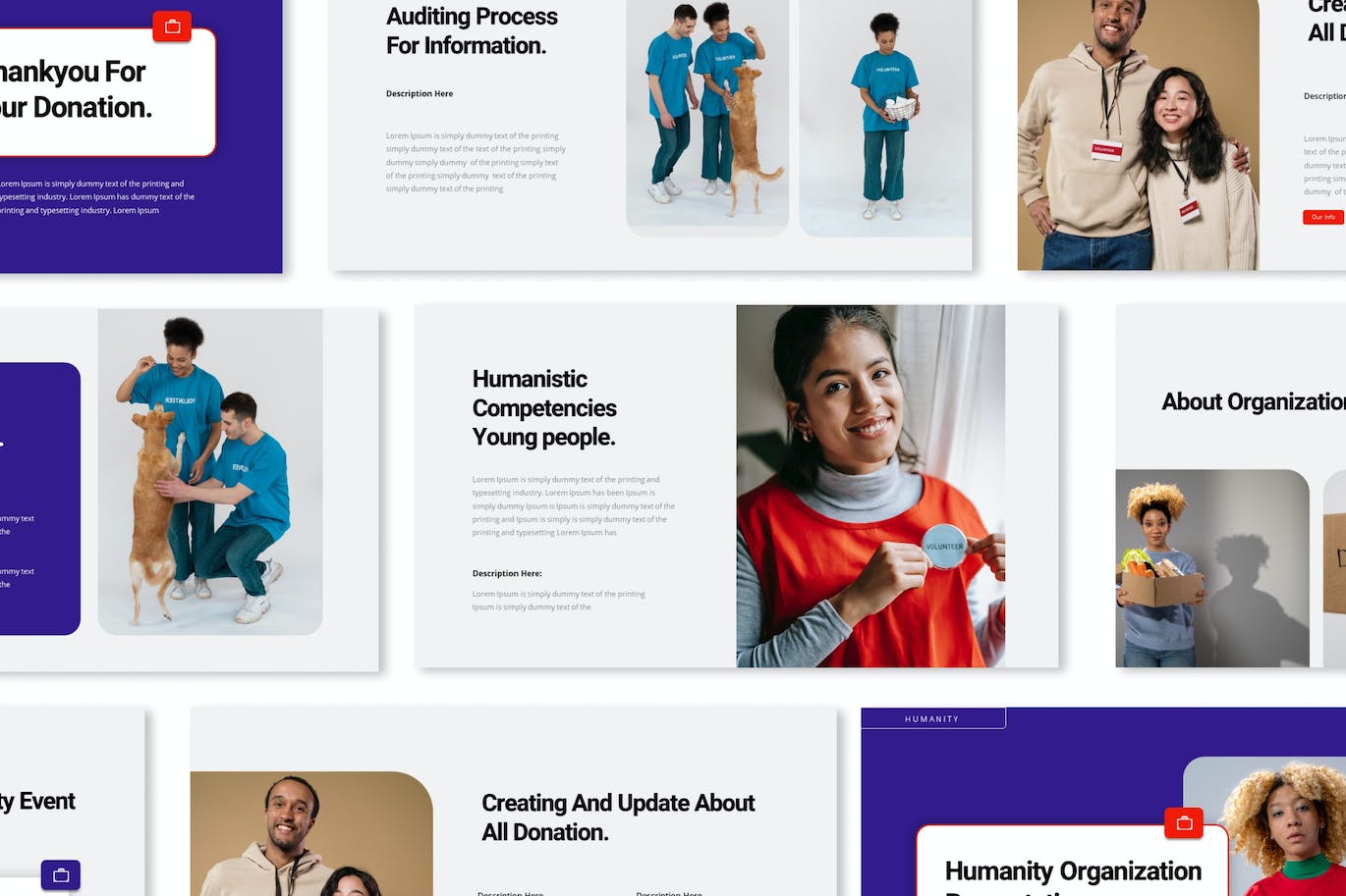爱心组织慈善会Keynote幻灯片设计模板 Humanity Organization Keynote