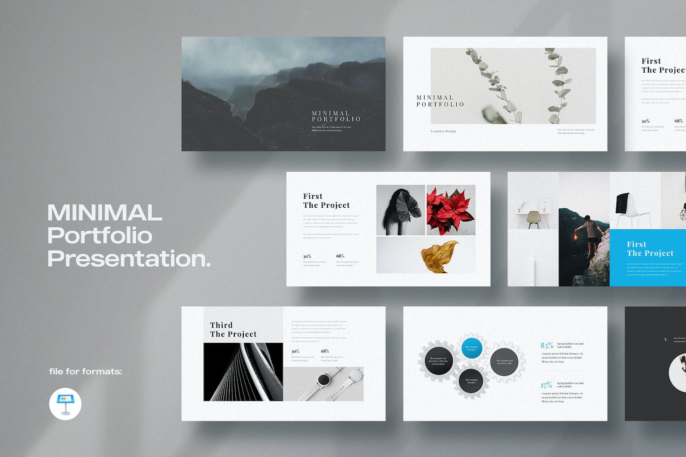 代表作品集演示文稿Keynote模板 Portfolio Keynote Template