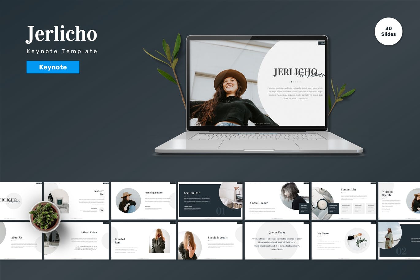 营销介绍多用途Keynote幻灯片演示文稿模板 Jerlicho – Keynote Template