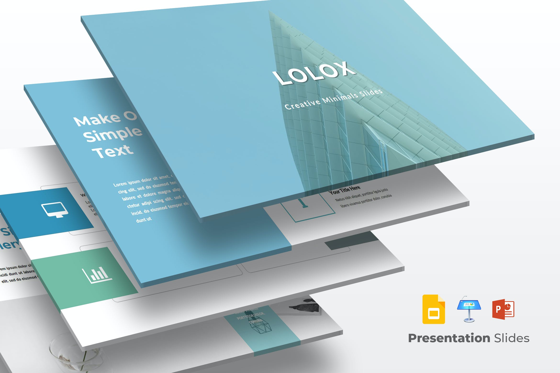 现代建筑设计PPT/Keynote/谷歌幻灯片三合一模板 Lolox – Presentation Template