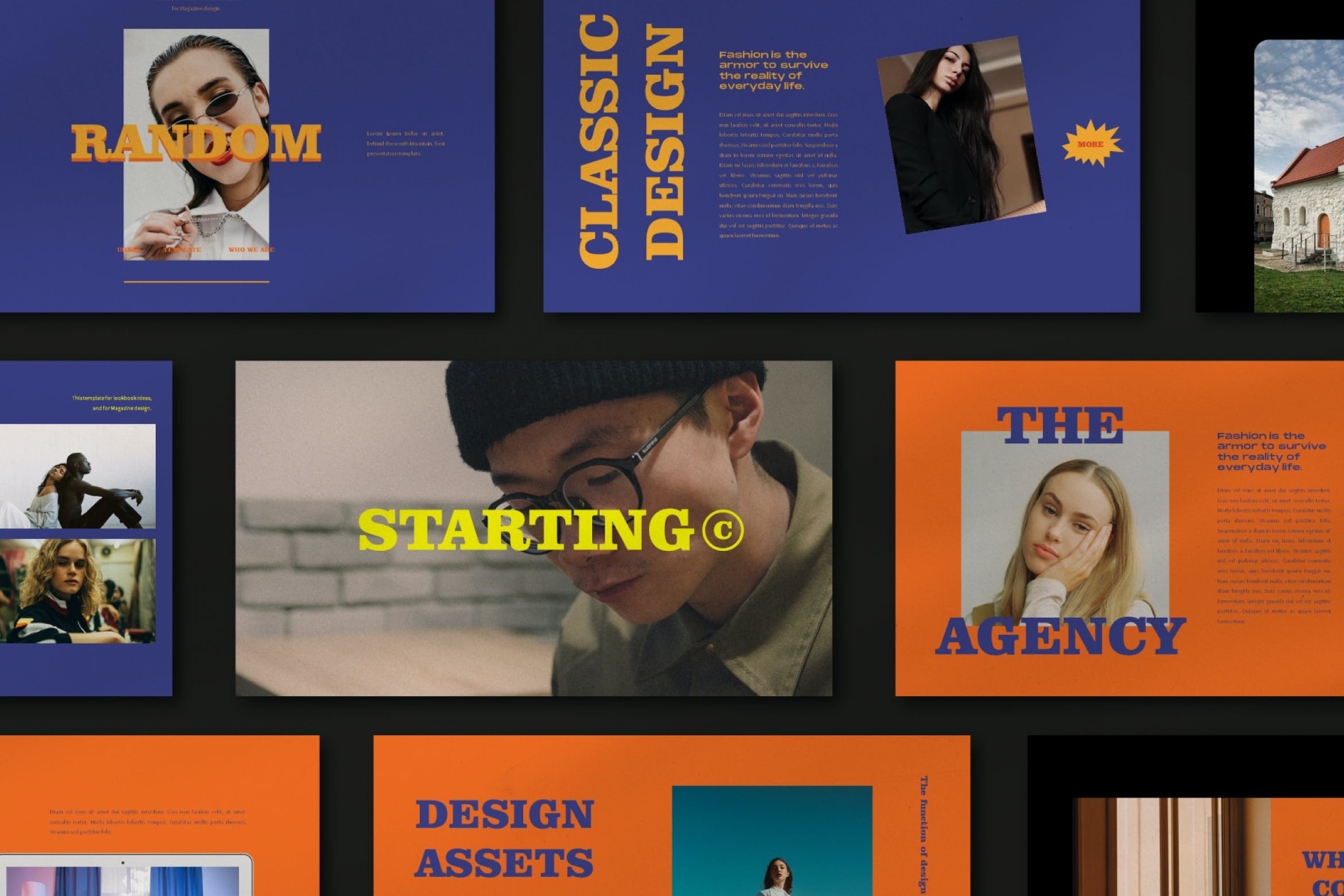 相册作品集幻灯片模板合集 Starting Bundle Presentation Template