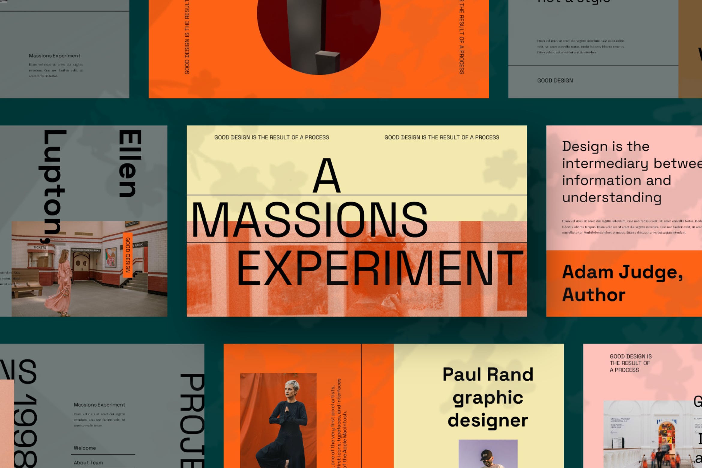 大气排版设计幻灯片模板合集 MASSIONS Bundle Presentation Template