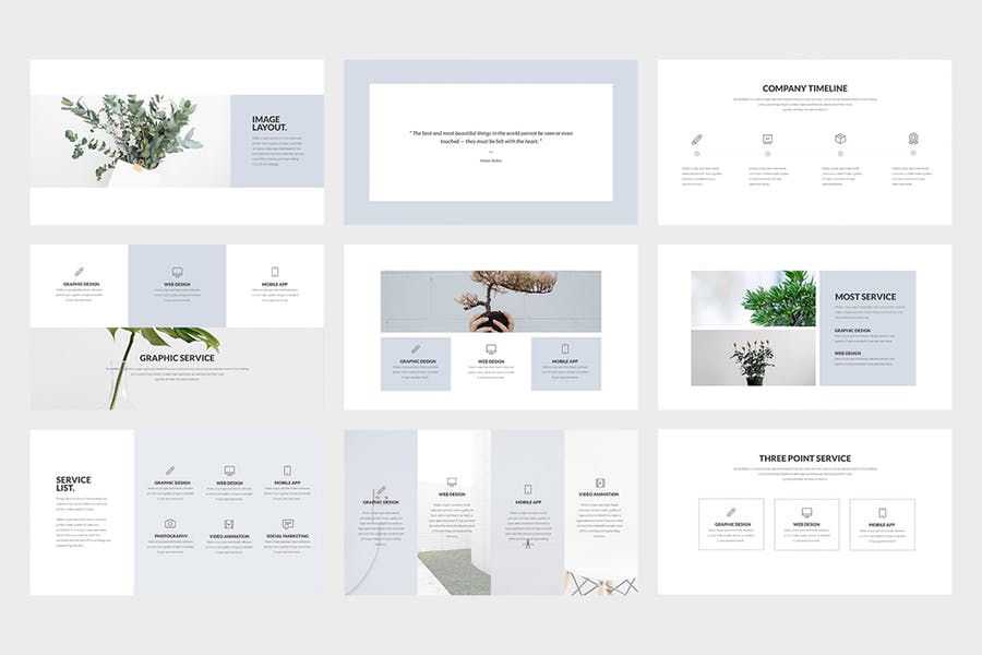 模板 | 75个独特幻灯片高清图片可编辑演示文稿