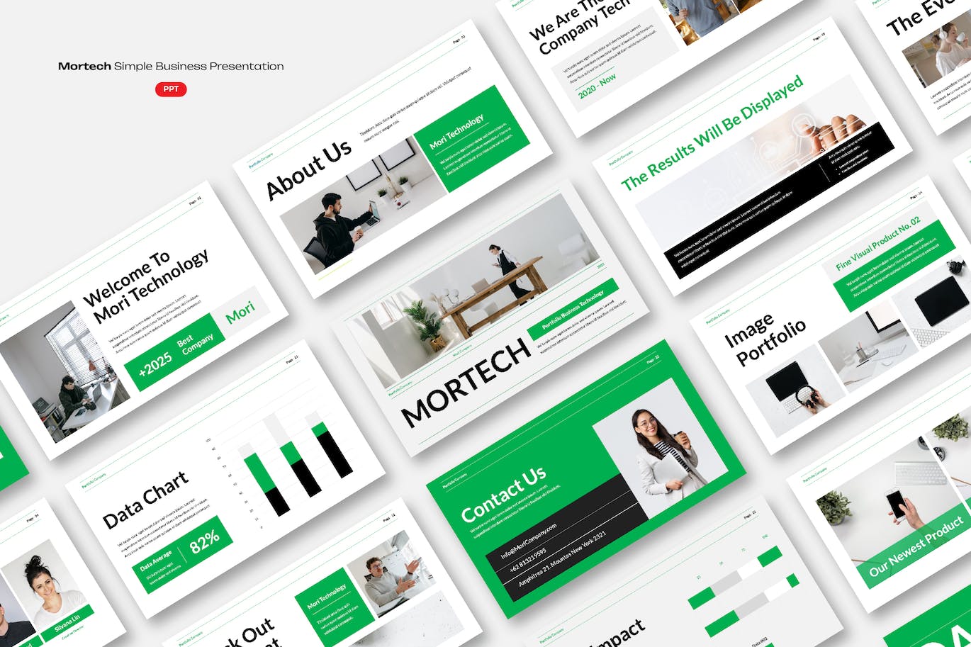 商业业务介绍与演示PPT模版