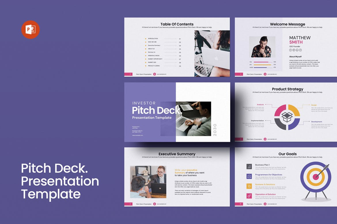 商业计划报告PPT模版