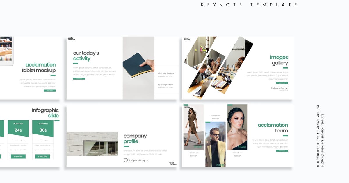 企业行政会议主题Keynote模板下载 Acclamation – Keynote Template