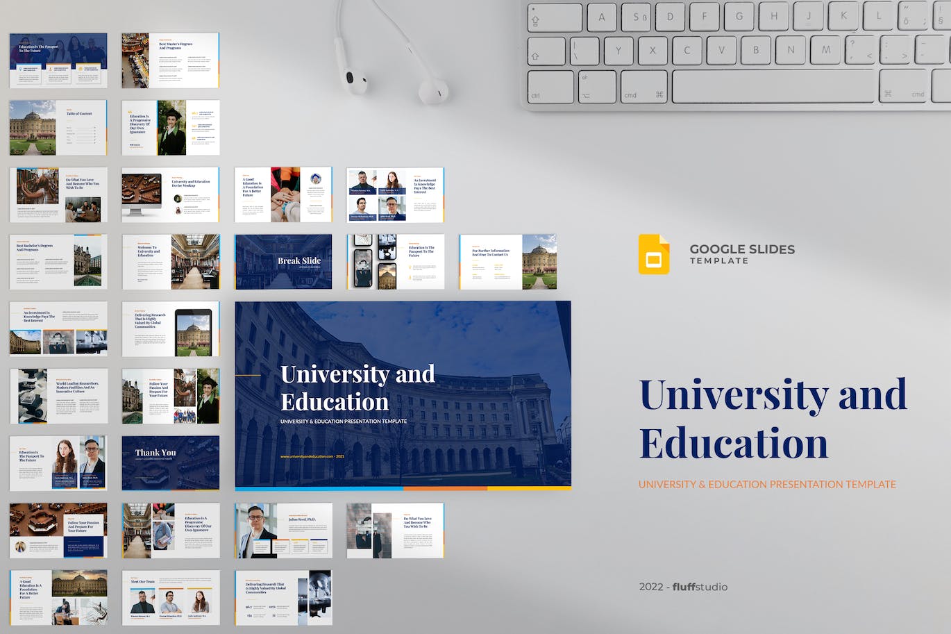 大学和教育课程谷歌幻灯片模板