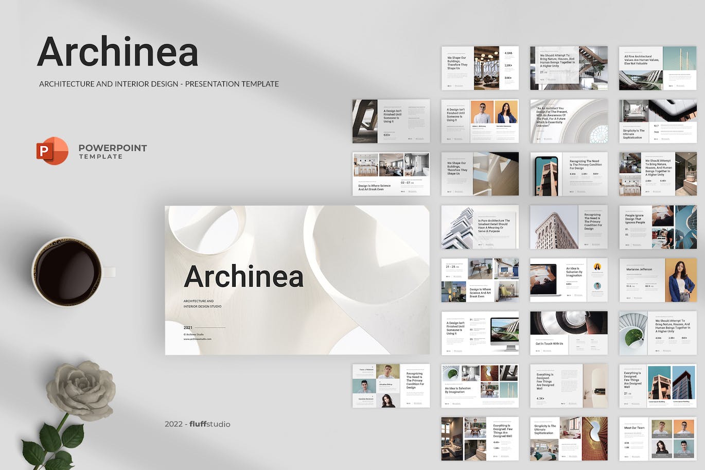 建筑和室内设计ppt模板