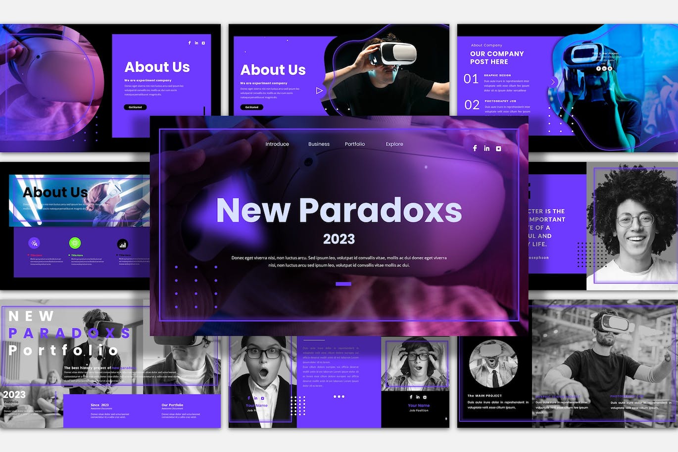 VR新技术ppt模板