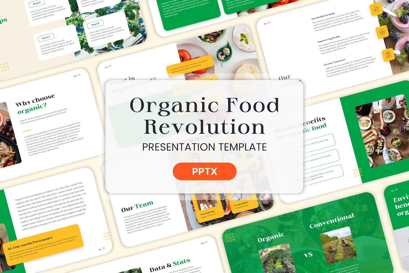 有机食品革命 – PPT模版