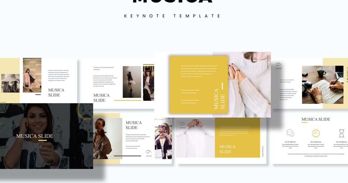 音乐文化演示Keynote模板 Musica – Keynote Template
