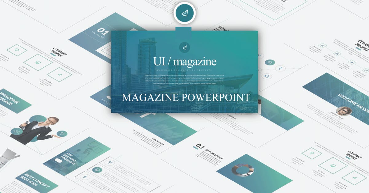 UI杂志设计师Keynote幻灯片模板下载 Ui Magazine – Keynote