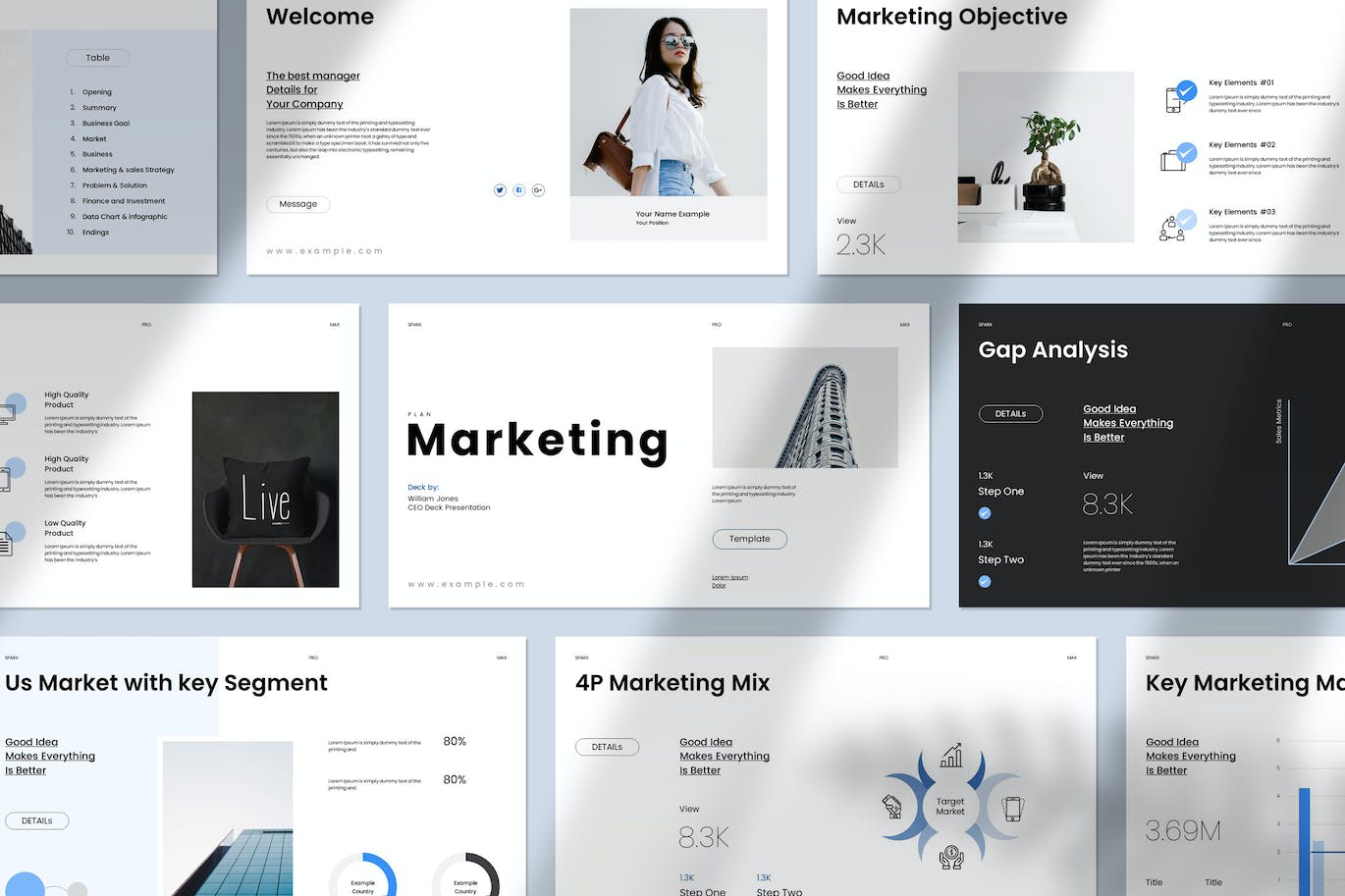 营销计划演示PPT模版