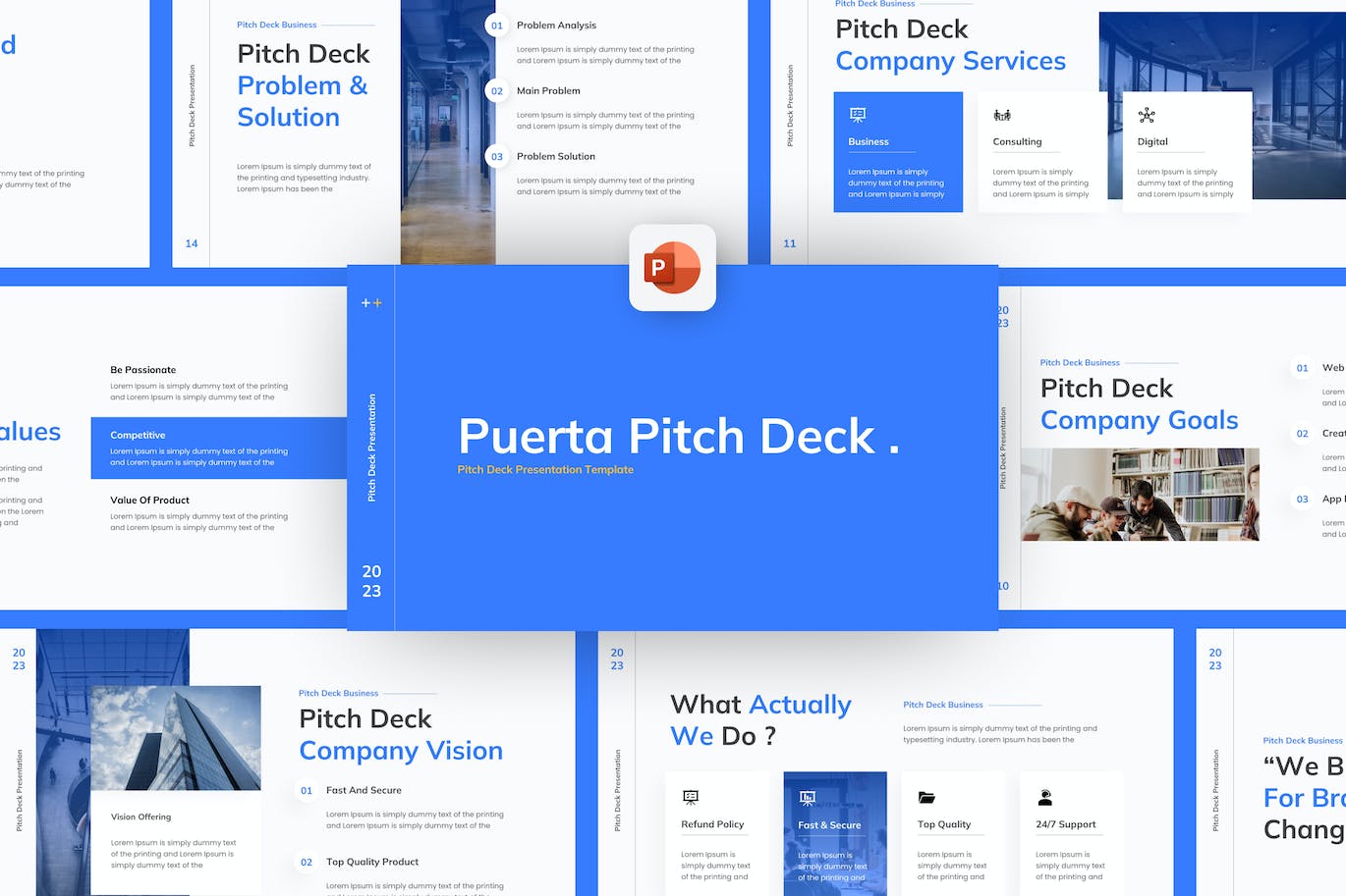 现代球场PPT模版