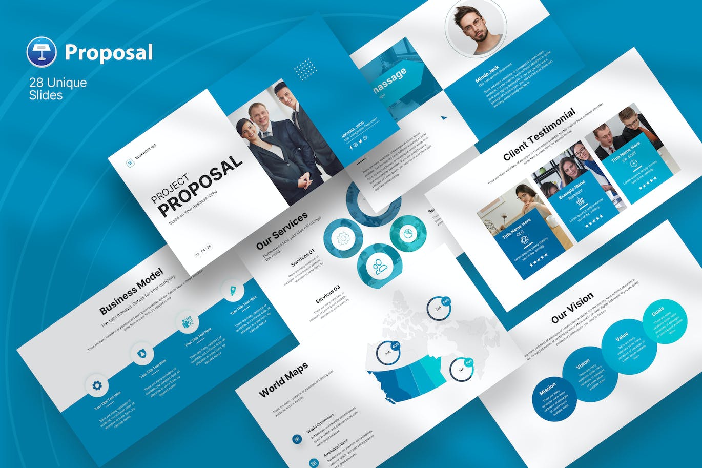 项目提案演示Keynote模板 Project Proposal Keynote Presentation