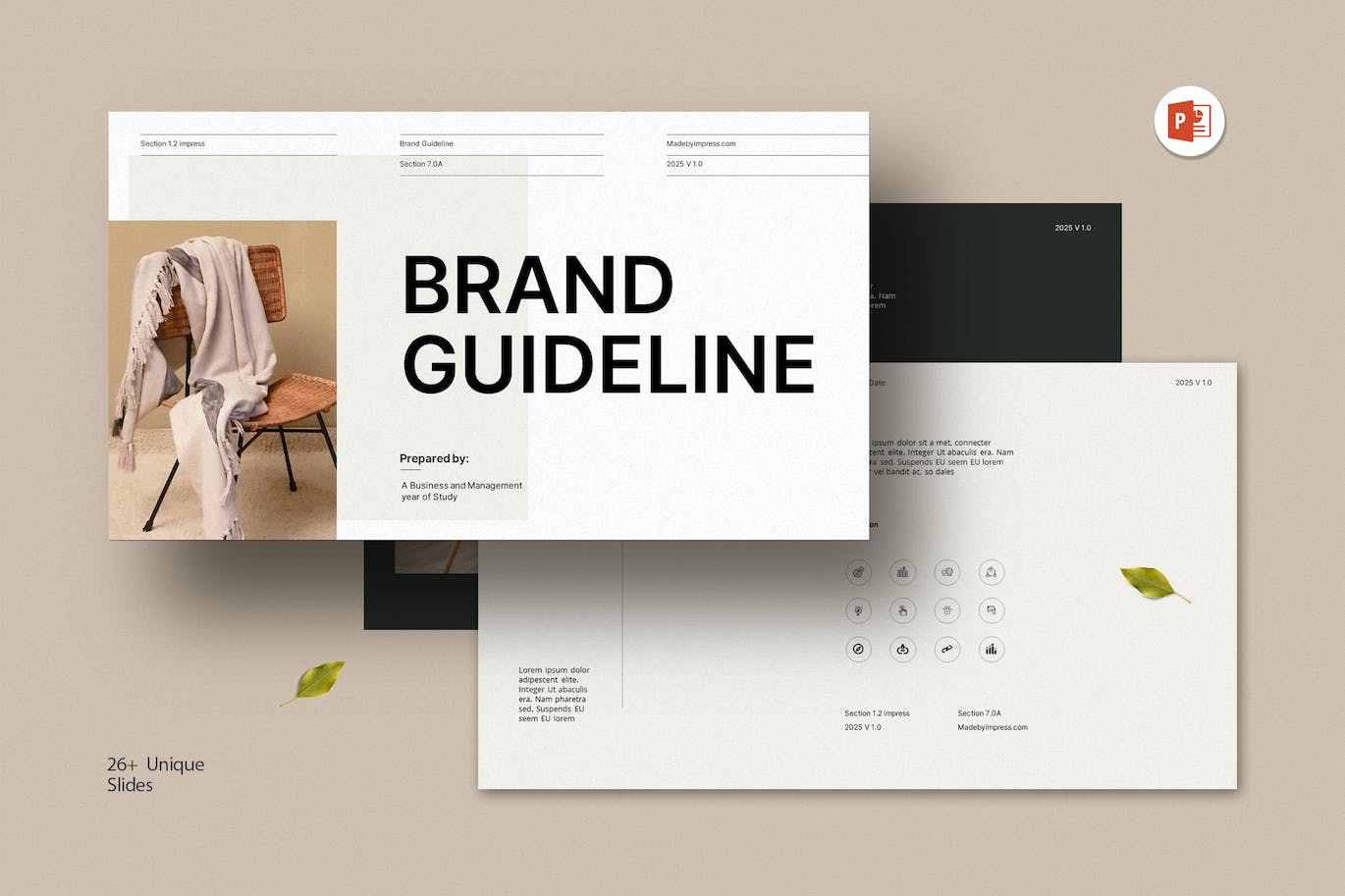 品牌指南演示模板PPT模版