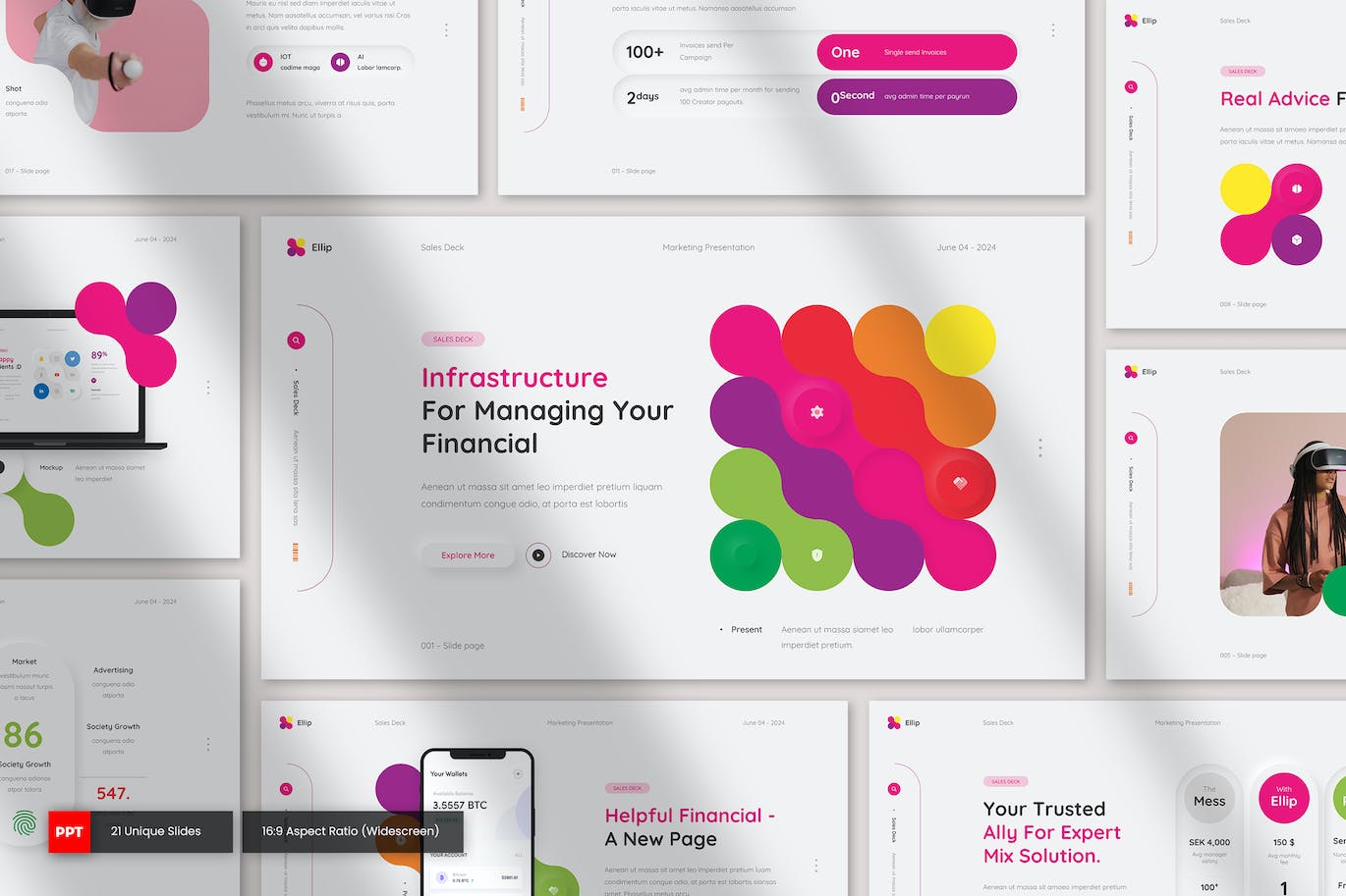 销售数据PPT模板