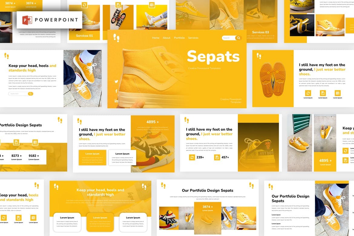 鞋子制造材料工艺PPT模板