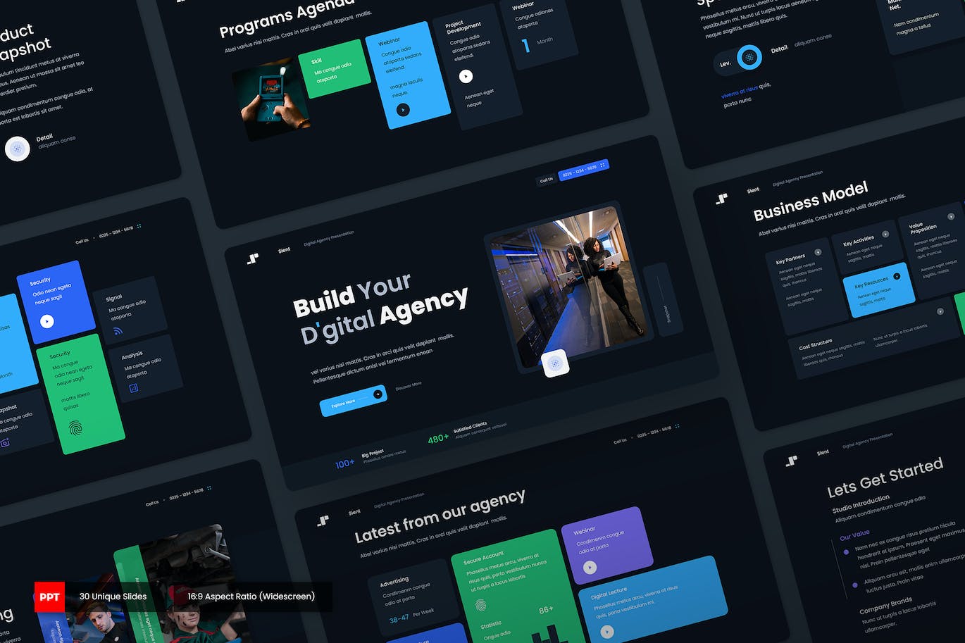 创意多用途商业演示ppt模板