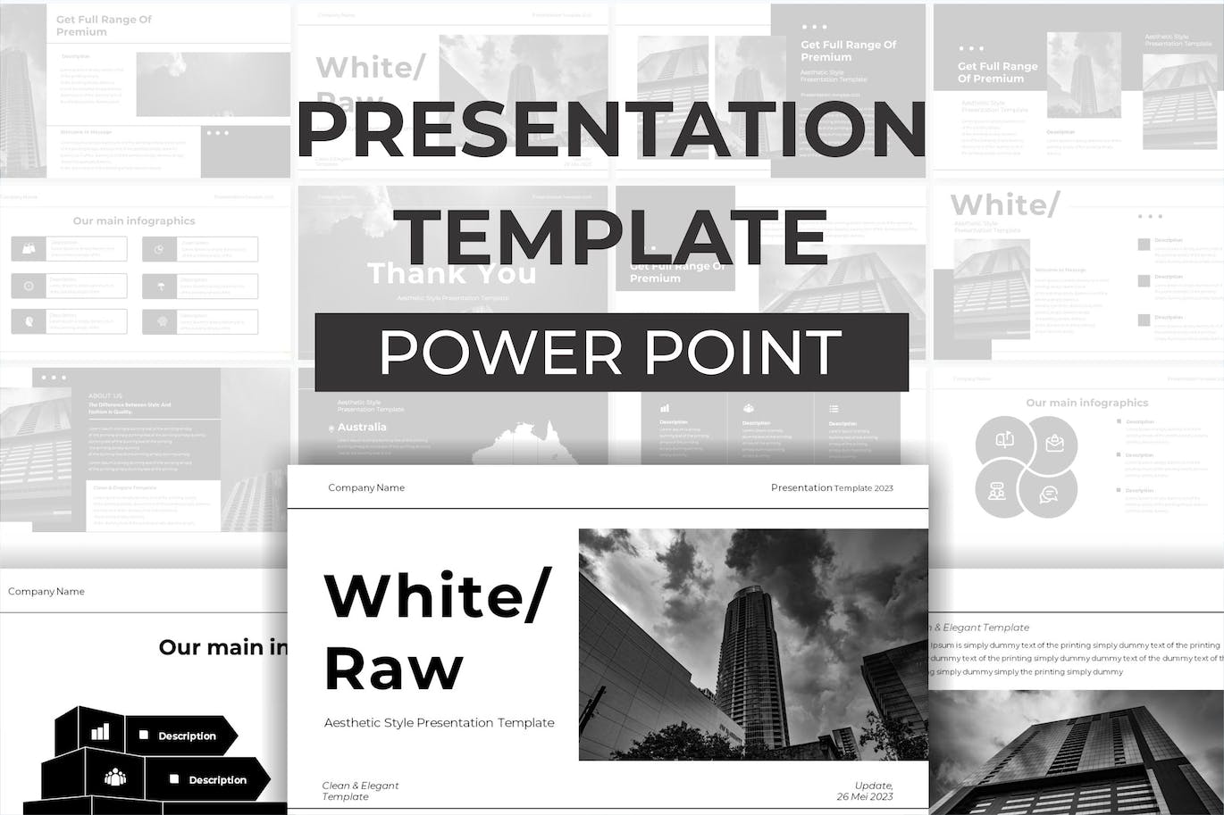 简单扎实视觉主题ppt模板