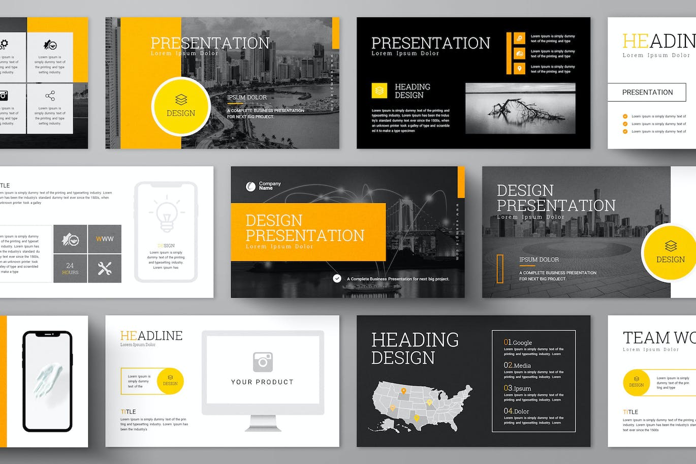 现代商业 PPT模版