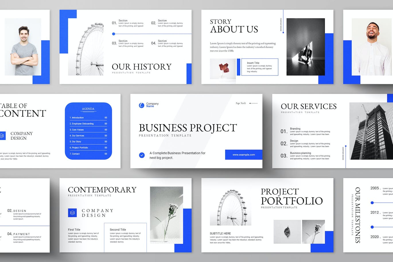 商业项目 PPT模版