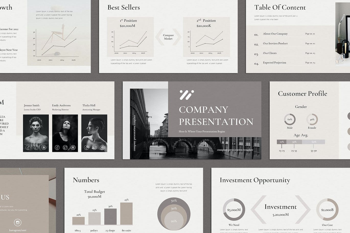 公司业务展示PPT模版