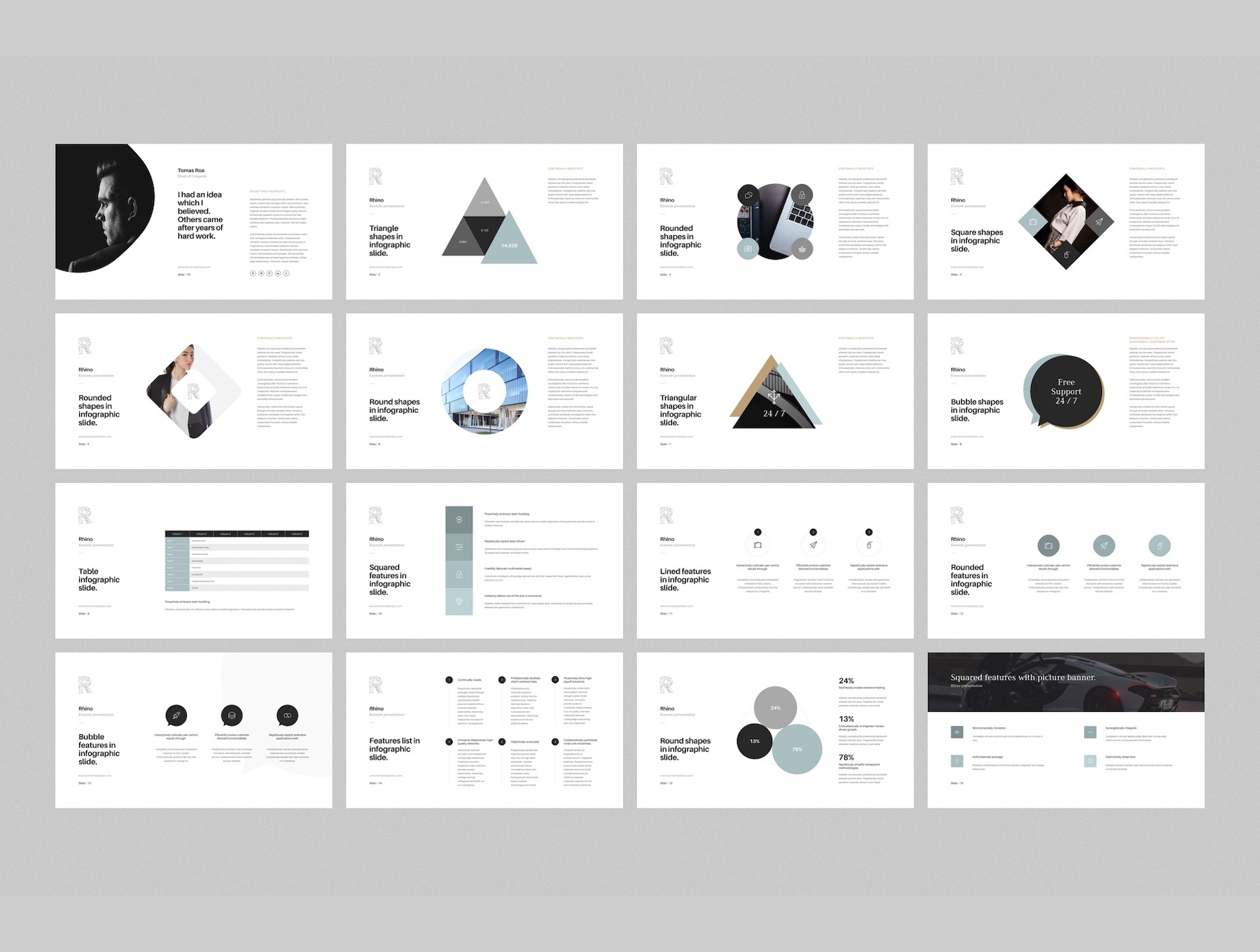 时尚高端多用途的Keynote幻灯片模板