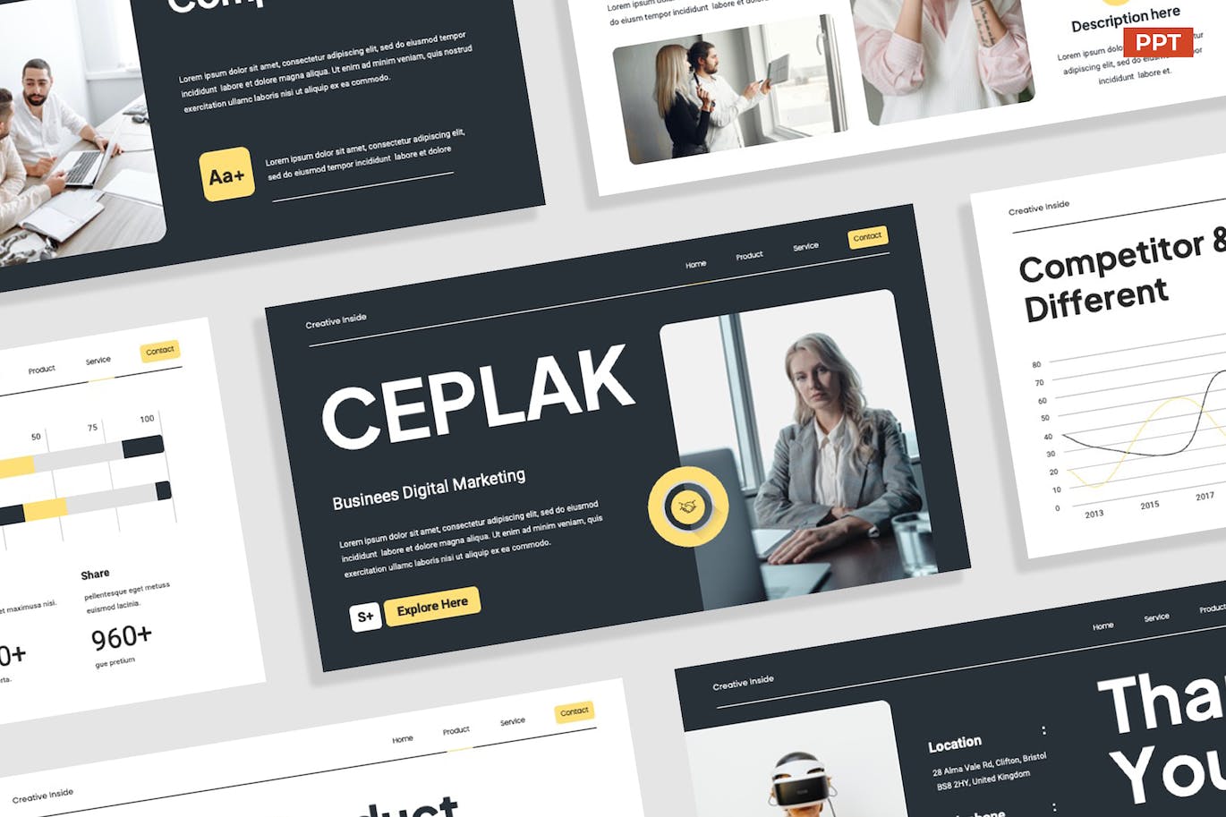 现代数字营销PPT模板