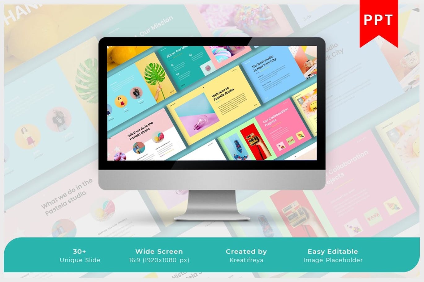 创意工坊作品展示PPT模板