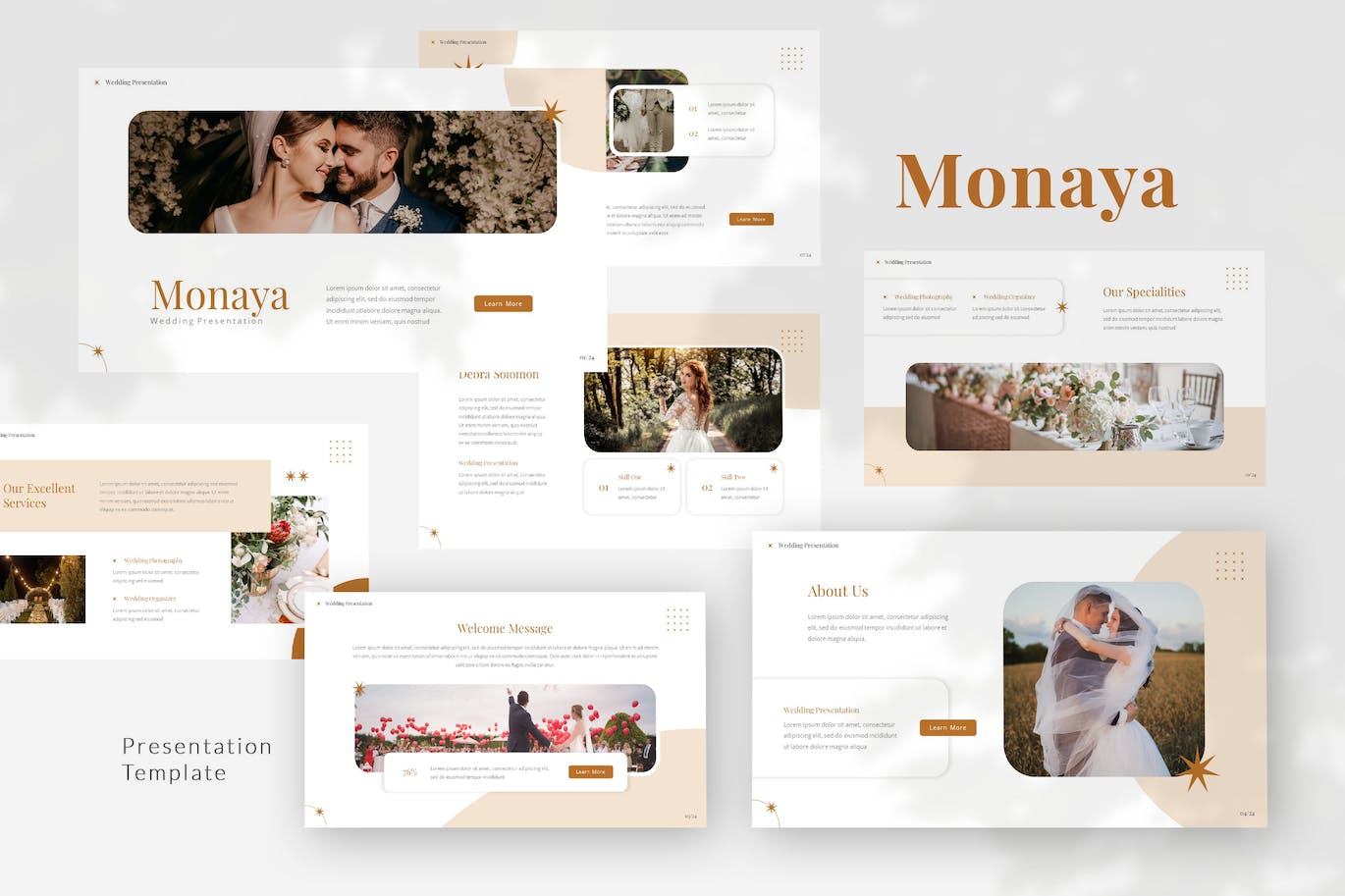 婚礼婚宴主题演讲Keynote模板 Monaya — Wedding Keynote Template