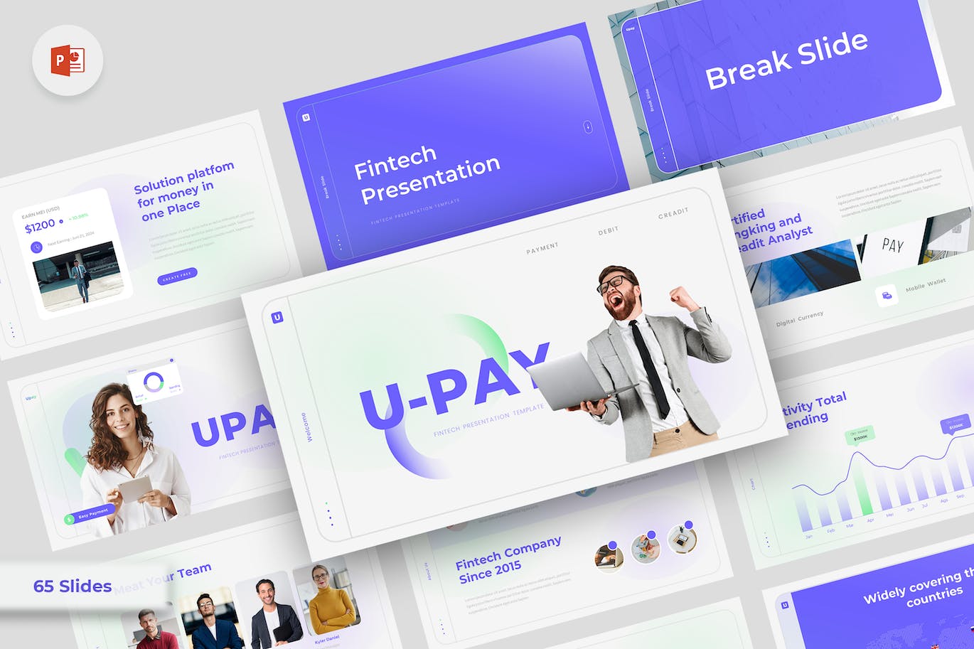 金融科技行业PPT模版