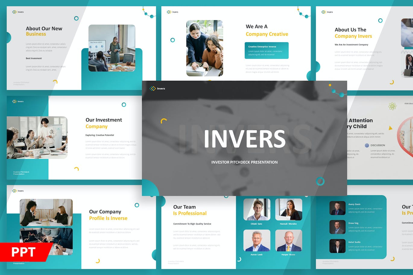 投资者/投资项目介绍PPT演示模板 Investor Pitchdeck – Presentation Template