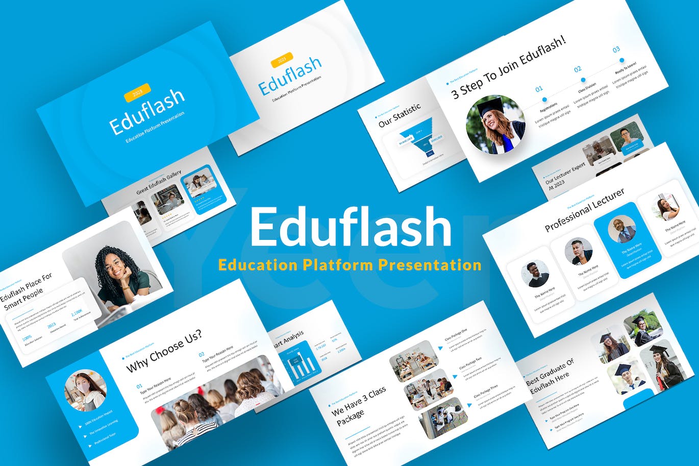 教育活动和课程演示ppt模板 Education Event & Course Presentation PowerPoint