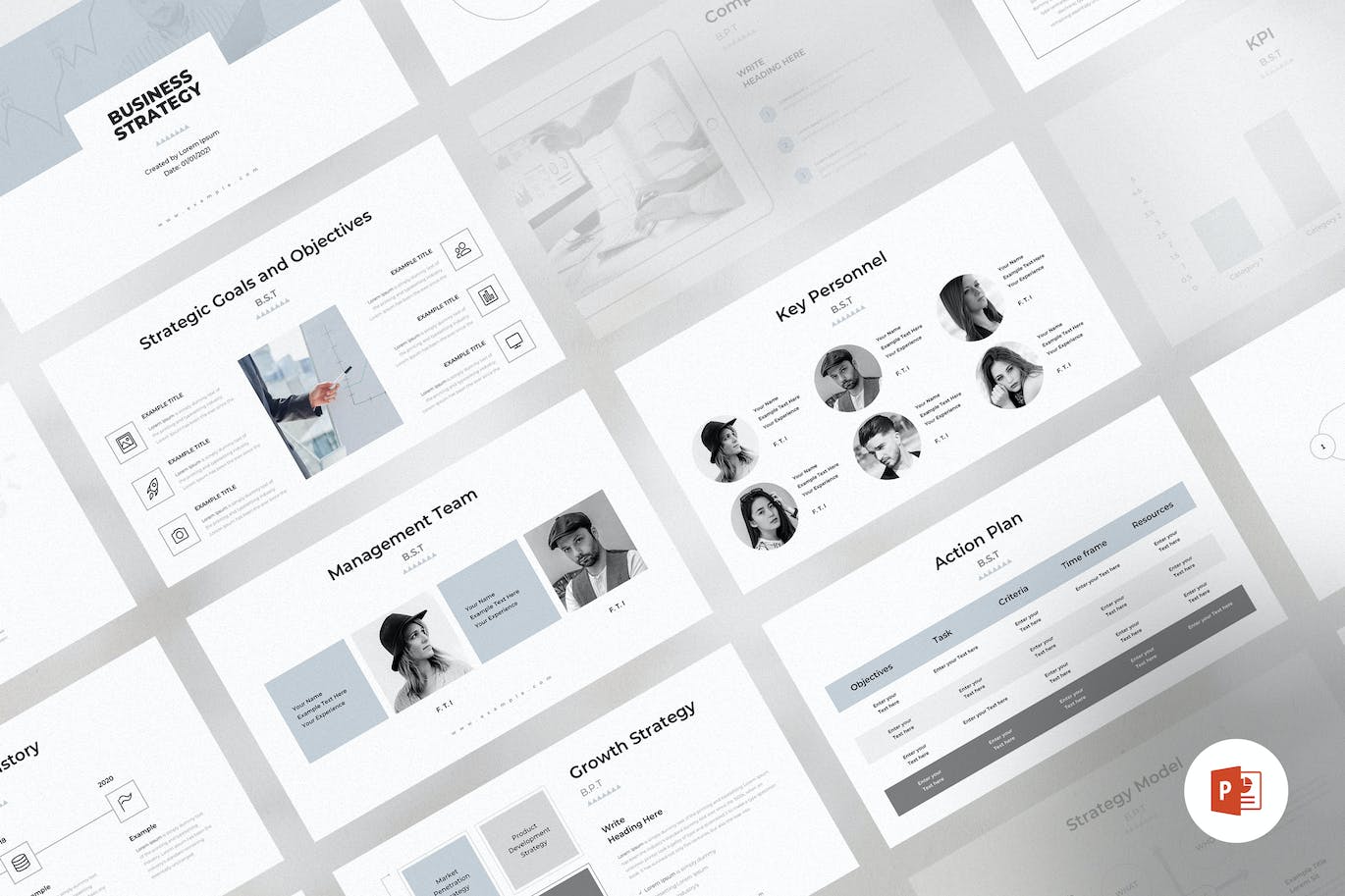 经营策略PPT幻灯片设计模板 Business Strategy PowerPoint Template