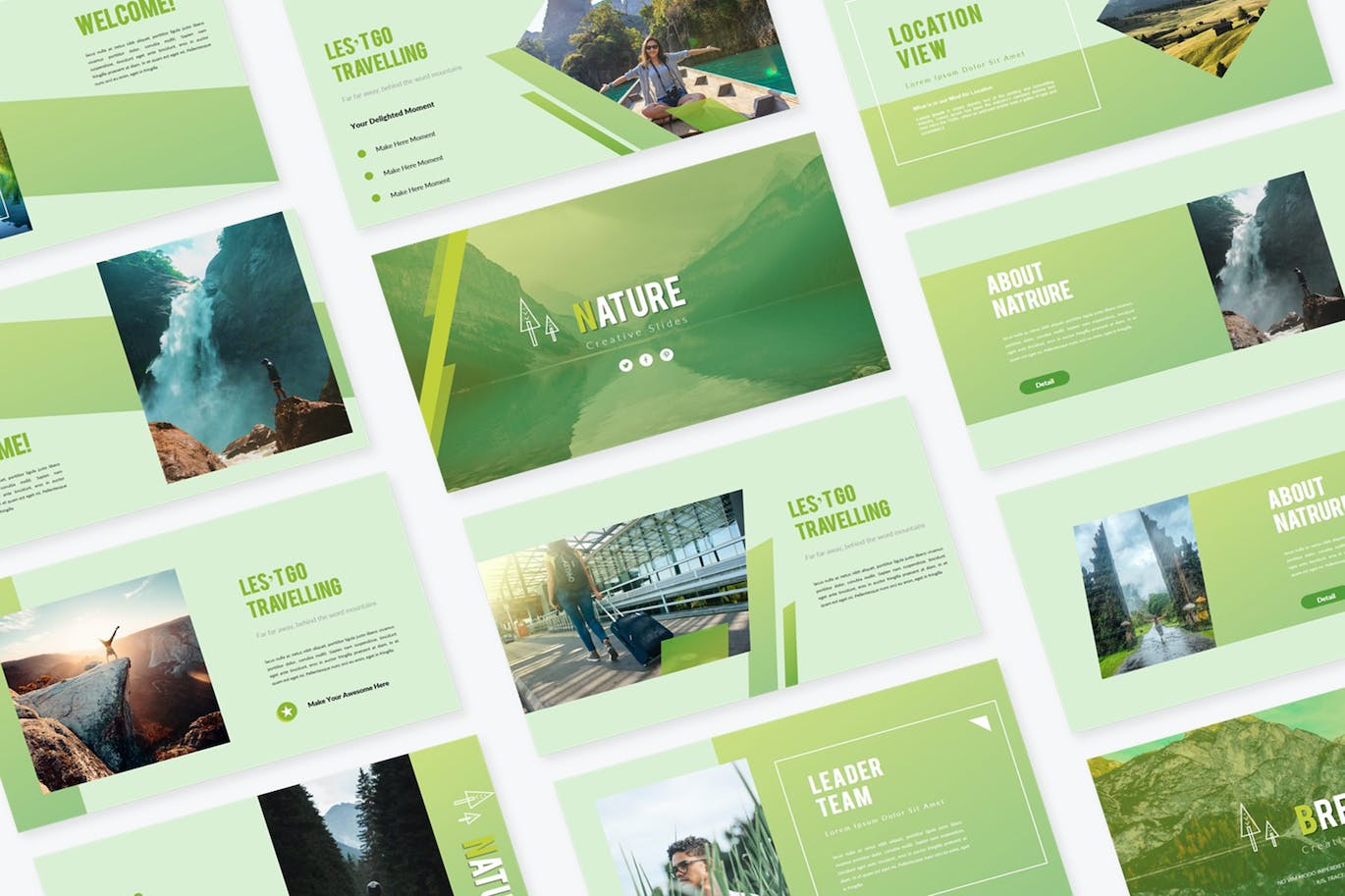 自然创意演示文稿PPT模板 Natural Creative PowerPoint