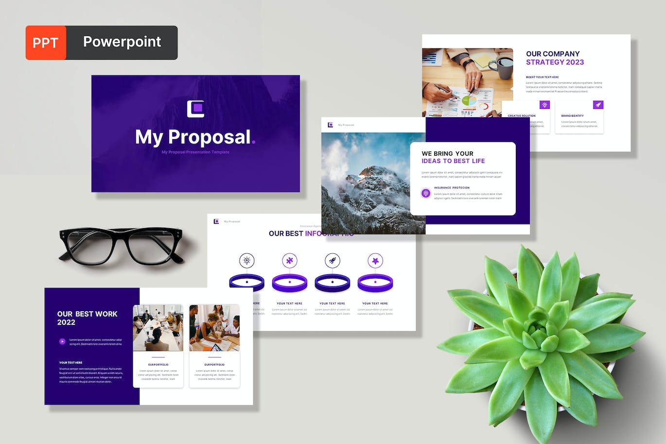 企业提案方案演示PPT模板 My Proposal Powerpoint Presentation Template