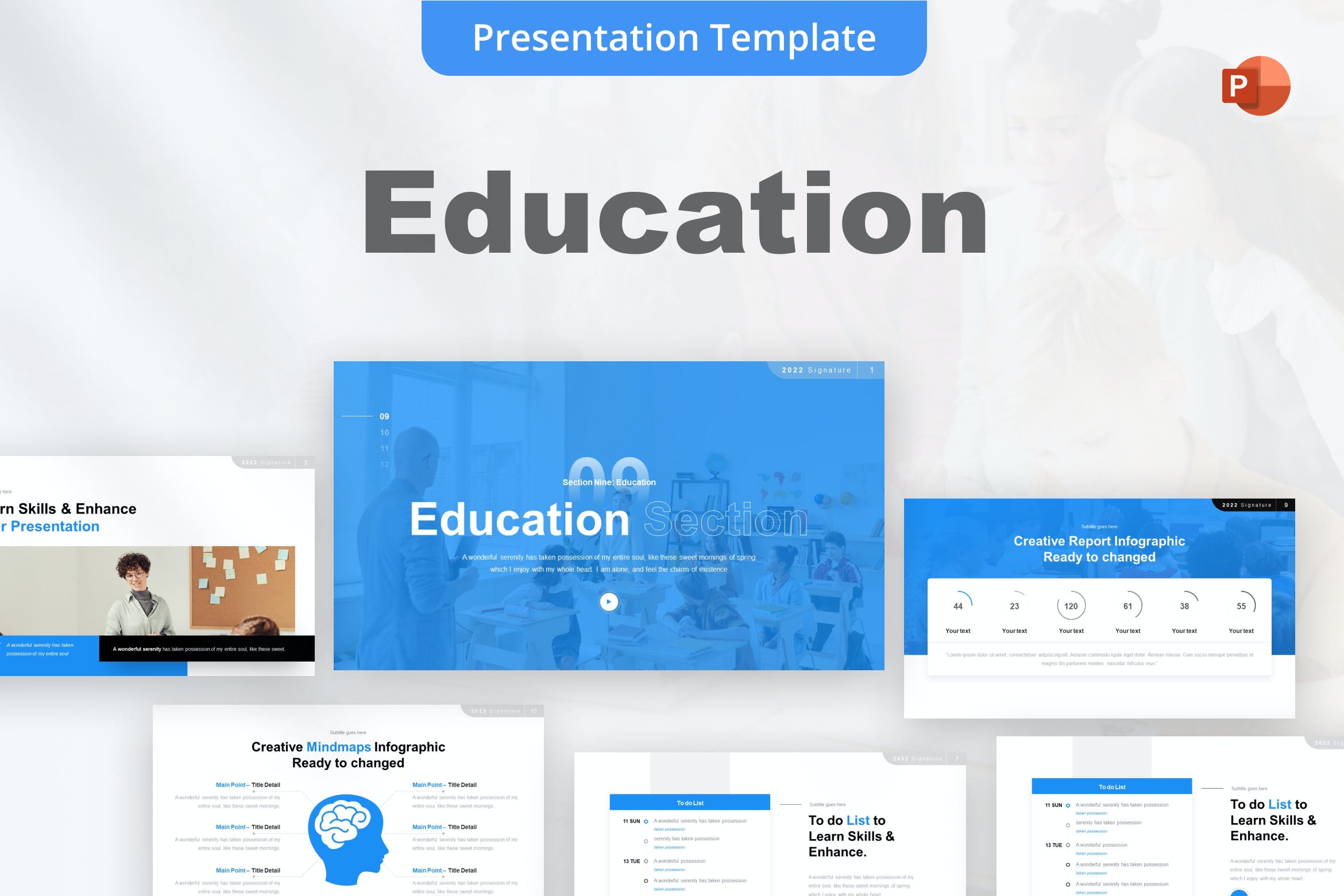 学生教育PowerPoint演示模板 Education PowerPoint Template