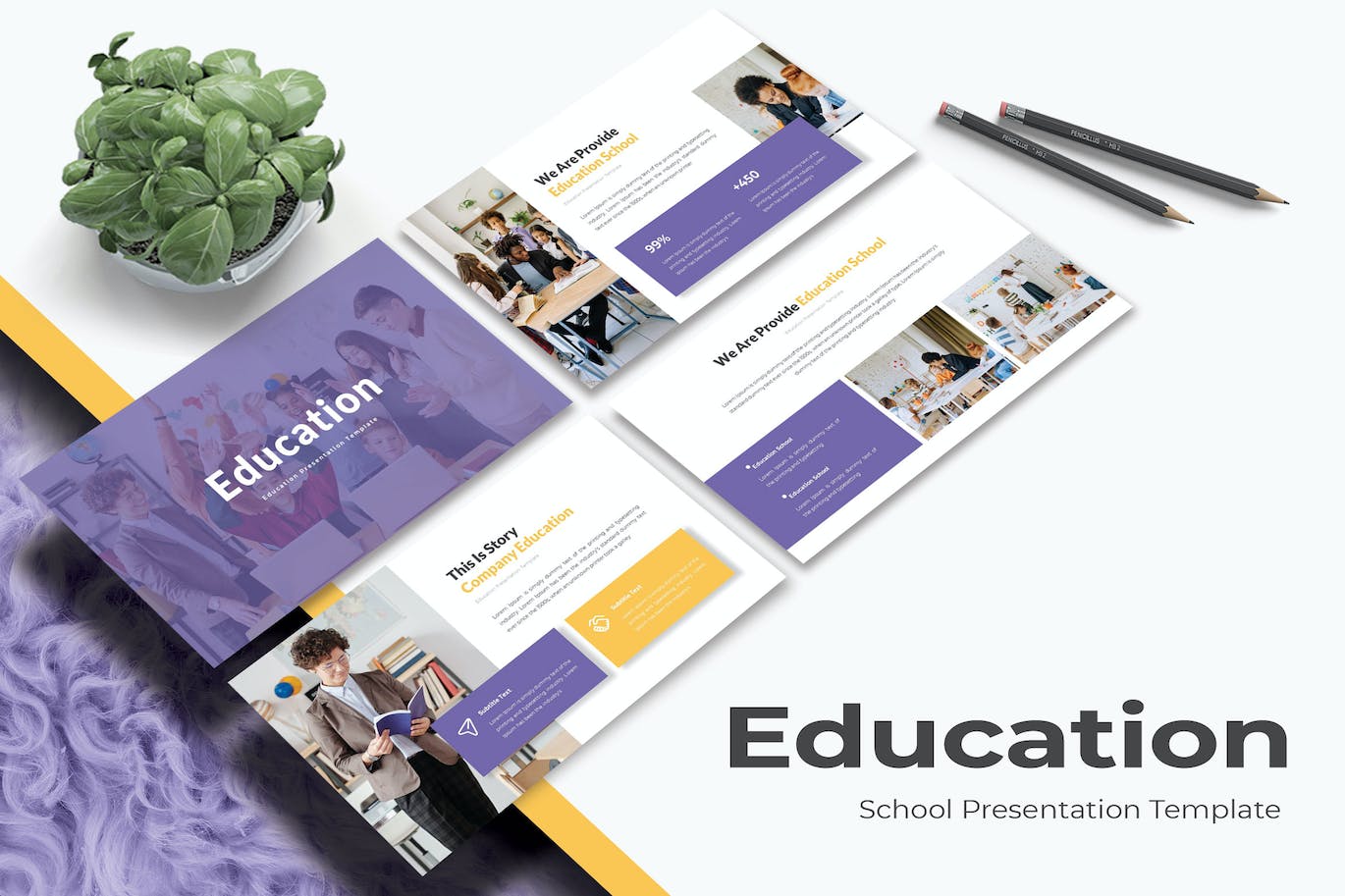 学校课堂教育PPT模板 EDUCATION – Powerpoint Template