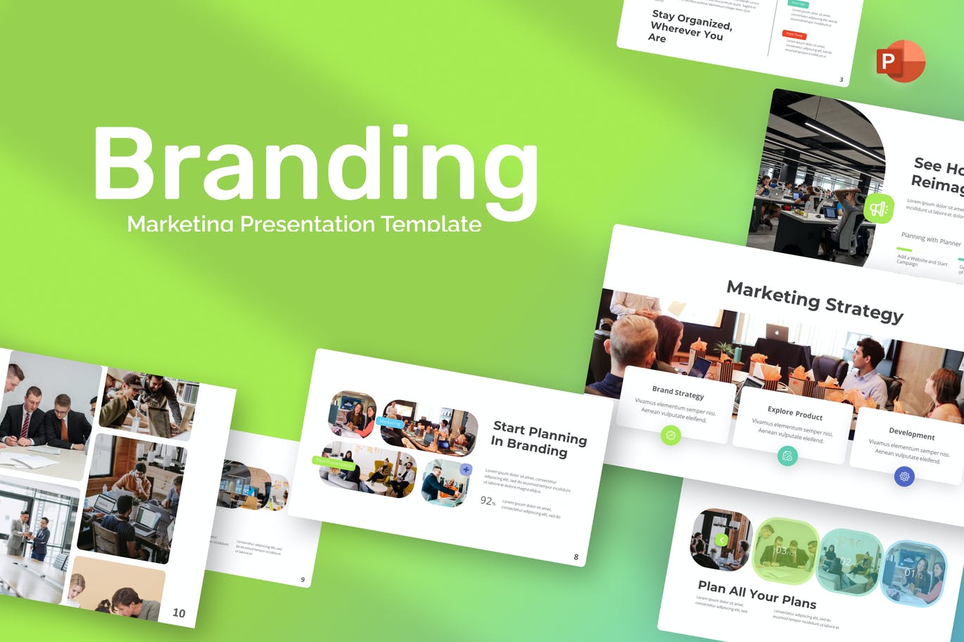 品牌营销方案PPT模板 Branding Marketing PowerPoint Template