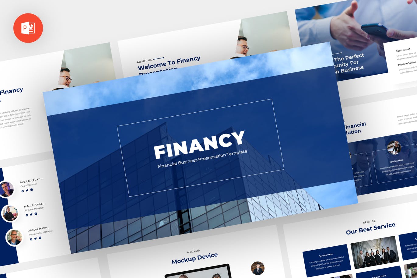 金融财务PPT模板 Financy – Financial Powerpoint Template