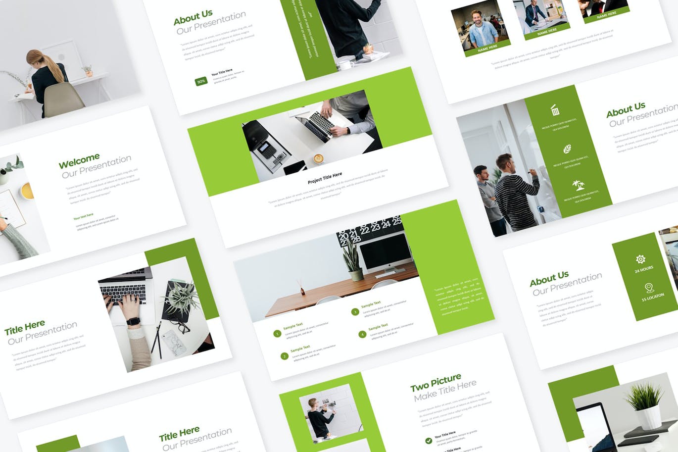 企业项目介绍PPT幻灯片设计模板 Think Business PowerPoint