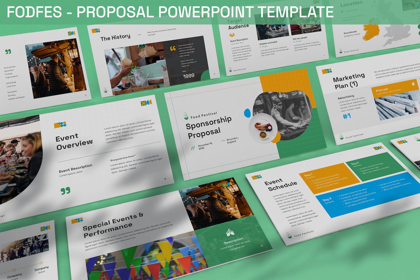 策划未来与实现成功演示PPT模板 Fodfes – Proposal Powerpoint template