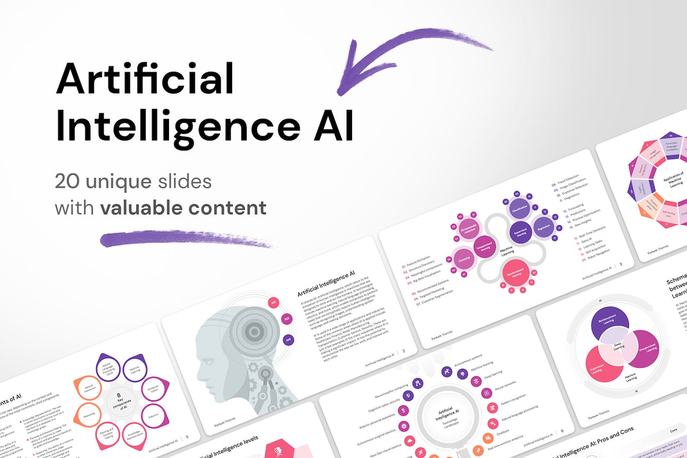 人工智能AI PPT幻灯片模板 Artificial Intelligence AI for PowerPoint