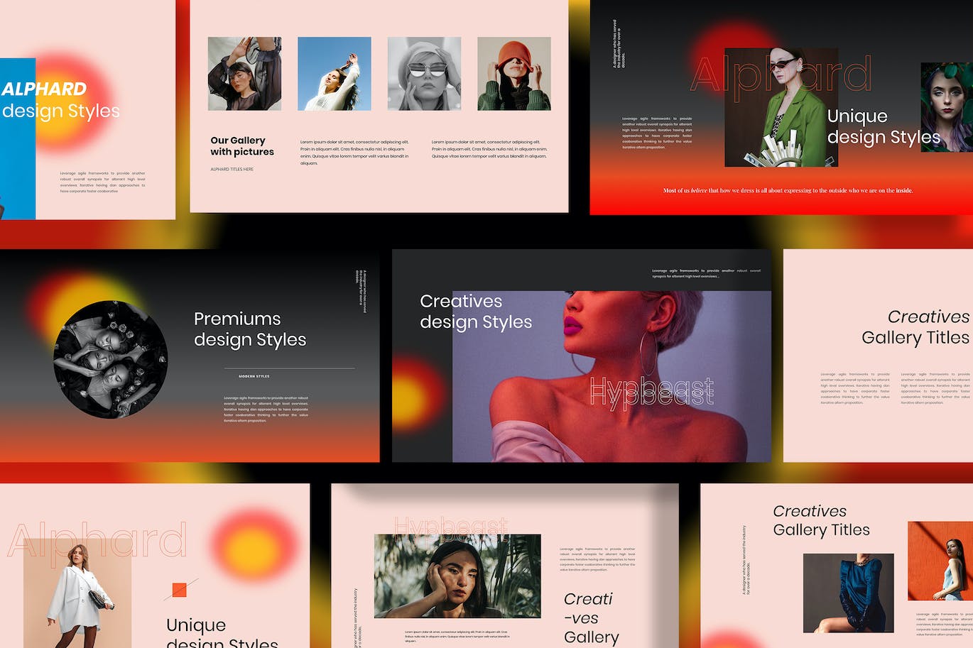 成功作品展示PowerPoint演示模板 Alphard Urban Powerpoint