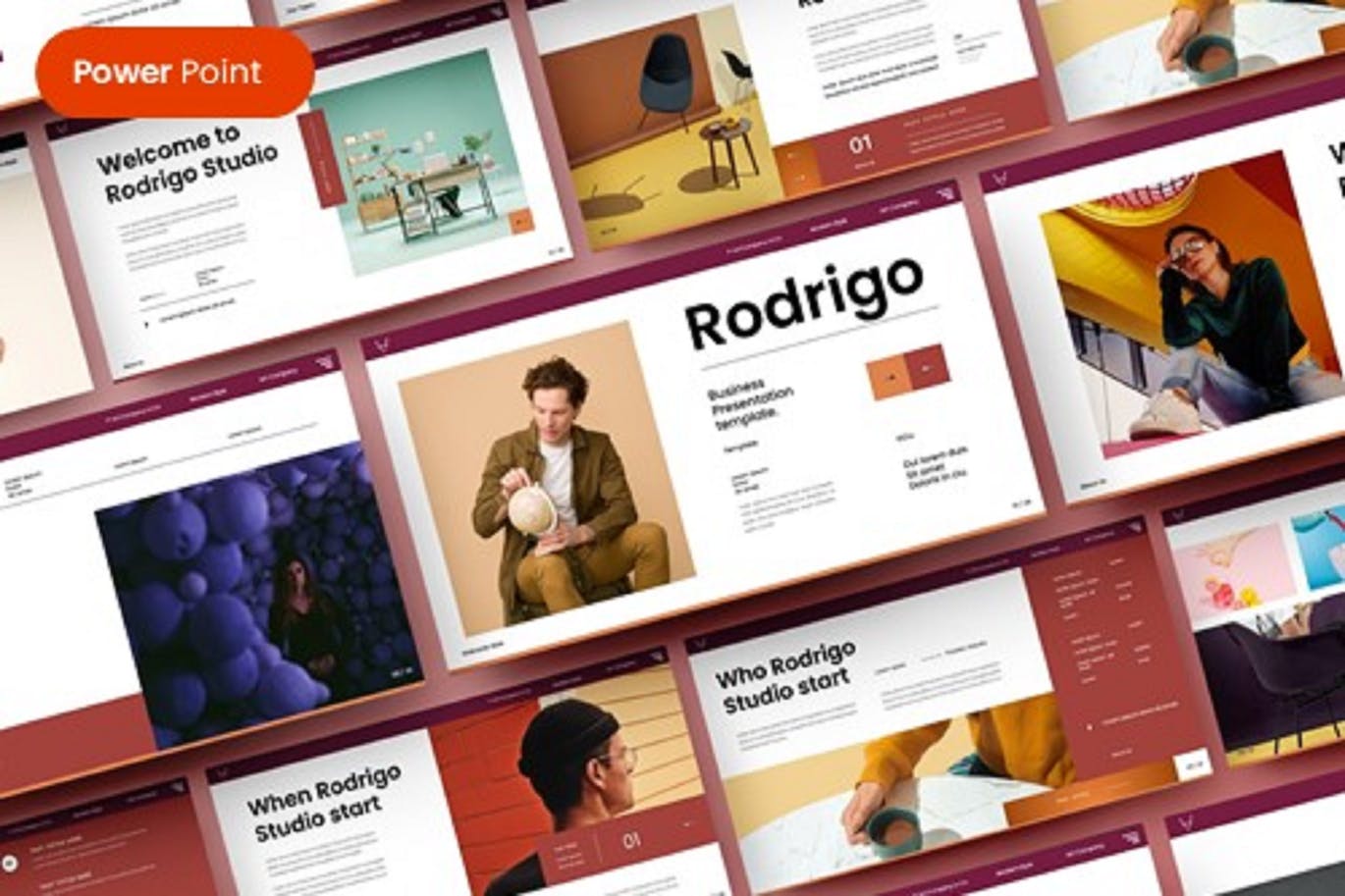 公司/企业介绍PPT幻灯片模板 Rodrigo – Business PowerPoint Template
