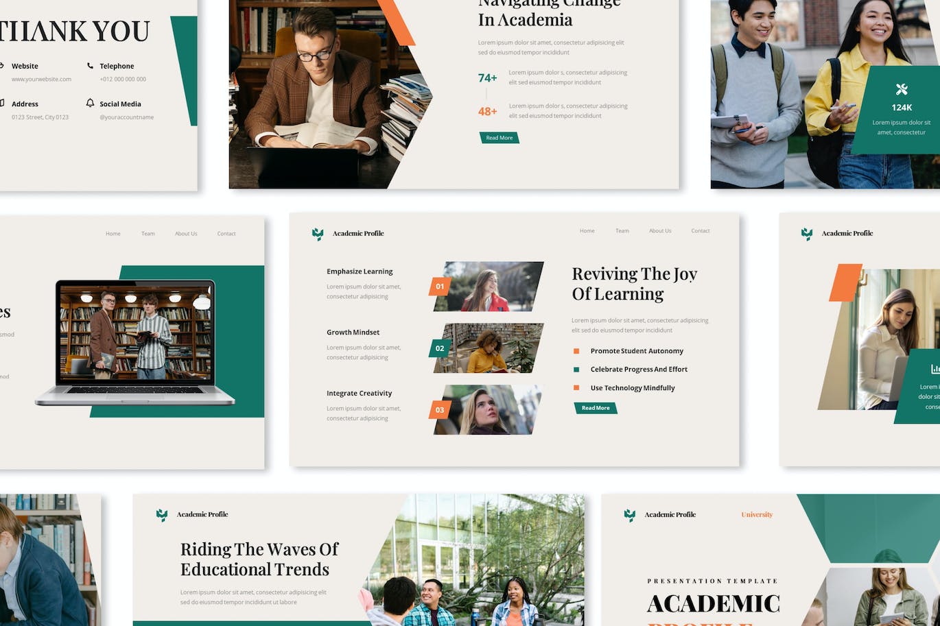 学术简介主题演讲Keynote模板 Academic Profile Keynote