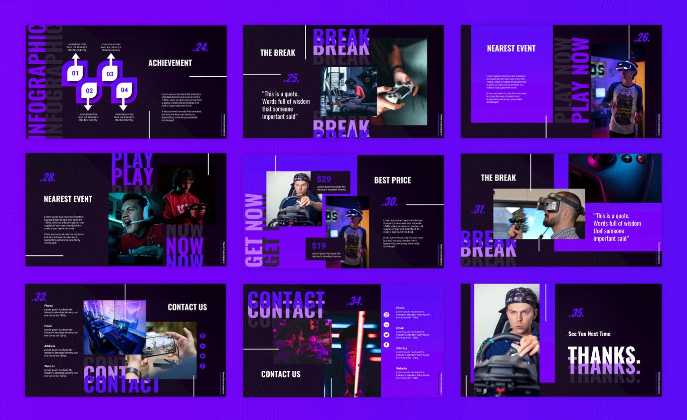 时尚运动PPT模版下载（PPTX）